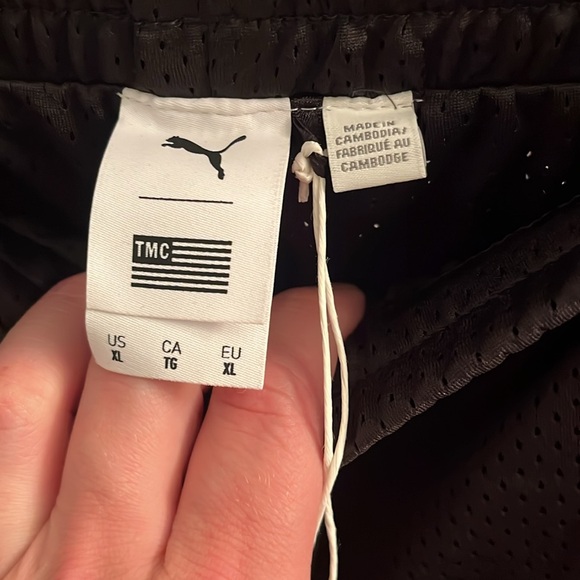 Puma x TMC Everyday Hussle Mesh Shorts Black w/ Black Drawstring - Picture 6 of 8